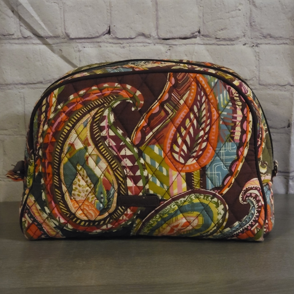 Vera Bradley large cosmetic bag
